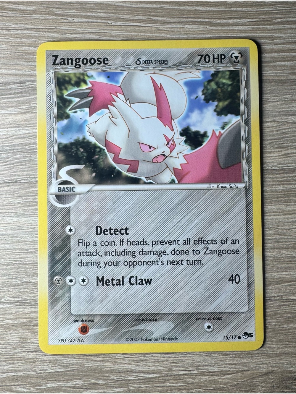 Zangoose #15/Pokemon POP Series 5